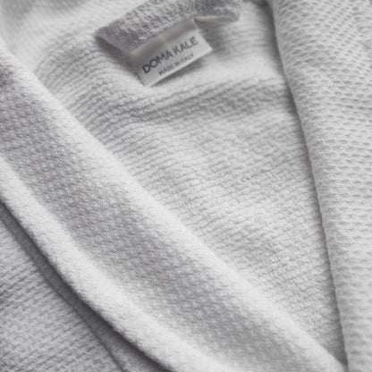 accappatoio-di-lusso-unisex-morbido-per-hotel-puro-cotone-bianco-lavorazione-piquet-senza-cappuccio-domakale